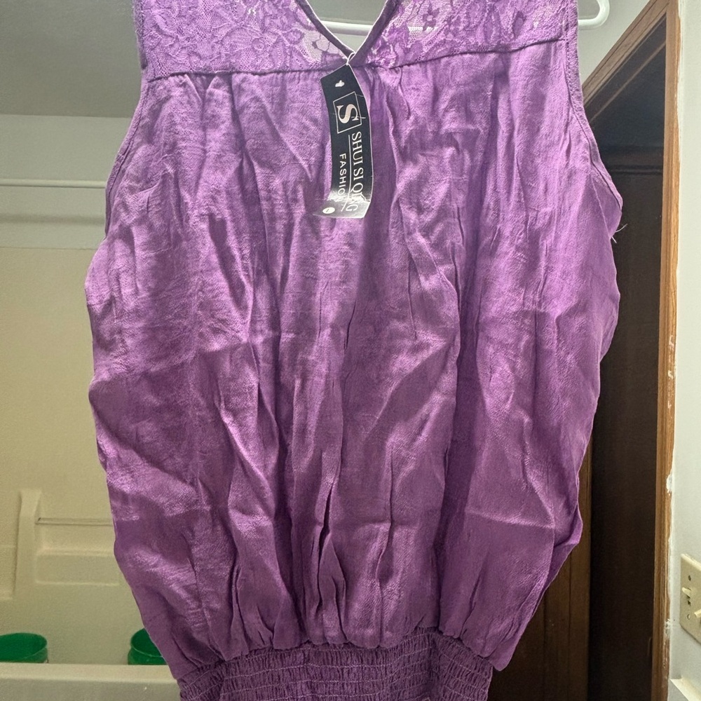 Purple Sleeveless Top